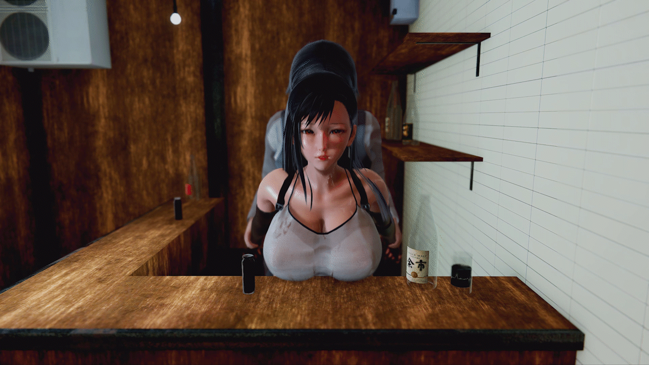 tifa lockhart (final fantasy and 1 more) drawn by watchteem