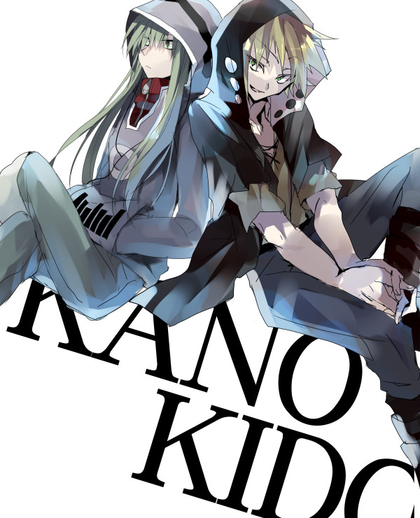 kido tsubomi and kano shuuya (kagerou project) drawn by hanepochi