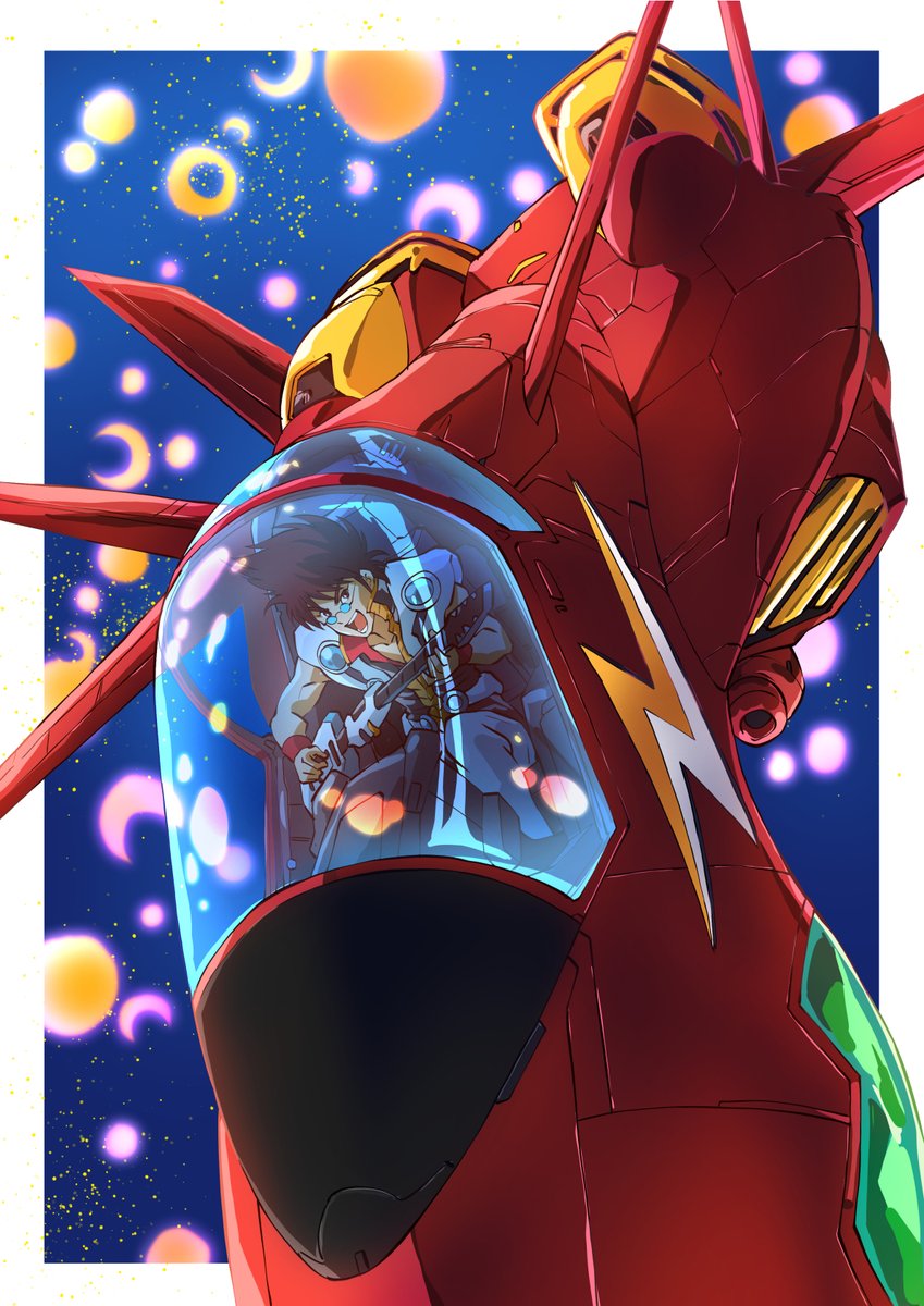 nekki basara and fire valkyrie (macross and 1 more) drawn by taiga_hiroyuki