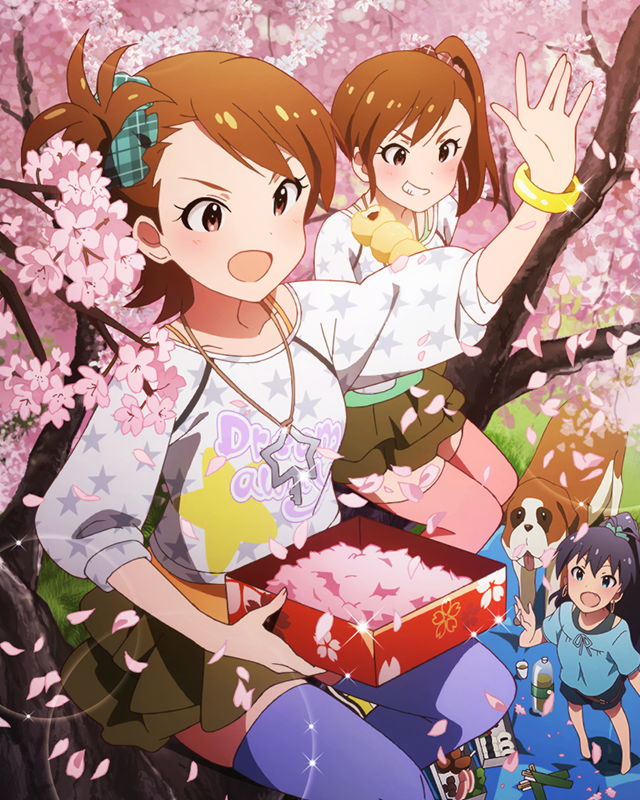 ganaha hibiki, futami mami, futami ami, and inumi (idolmaster and 1 more)