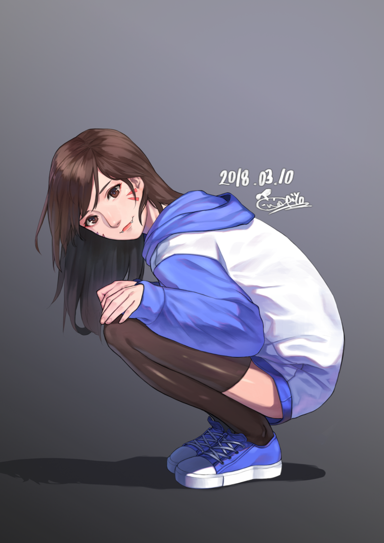 d.va (overwatch and 1 more) drawn by piyo_(piyo8415)