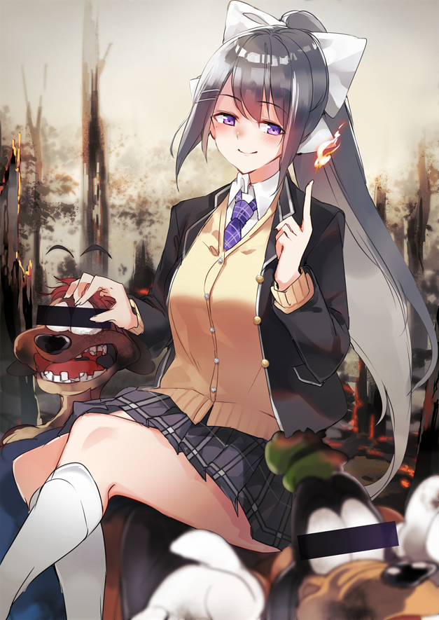 higuchi kaede, goofy, and timon (nijisanji and 3 more) drawn by ken_(coffee_michikusa)