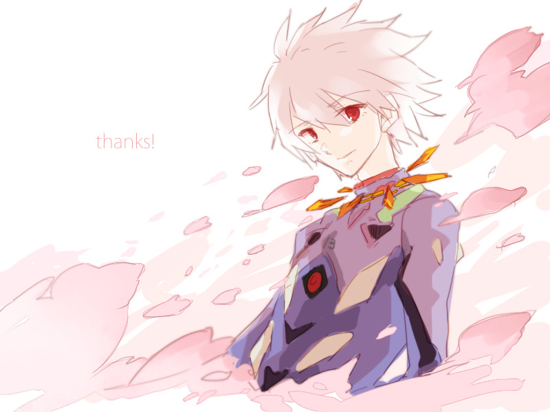 nagisa kaworu (neon genesis evangelion and 2 more) drawn by mocchiri
