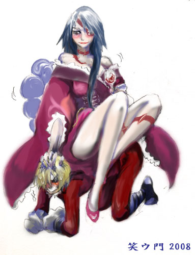 viral and adiane (tengen toppa gurren lagann) drawn by woyuki