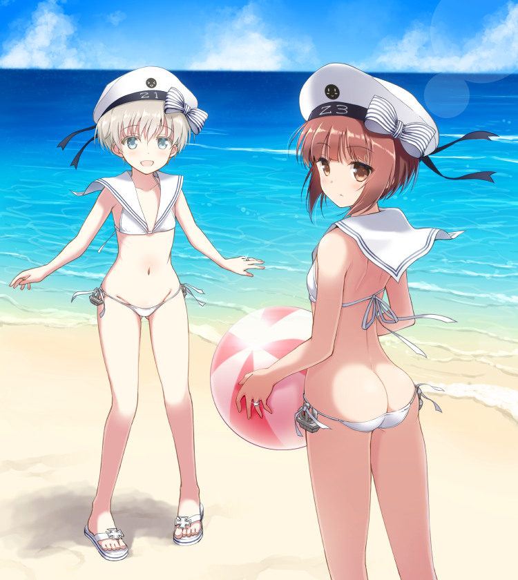 z1 leberecht maass and z3 max schultz (kantai collection) drawn by hyuuga_takashi