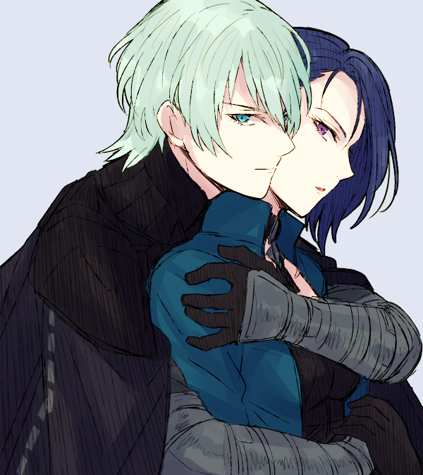 male byleth and shamir nevrand (fire emblem and 1 more) drawn by akasata