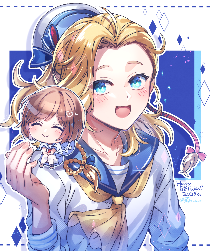 protagonist and christopher weatherfield (tokimeki memorial and 2 more) drawn by yuiki_yuu