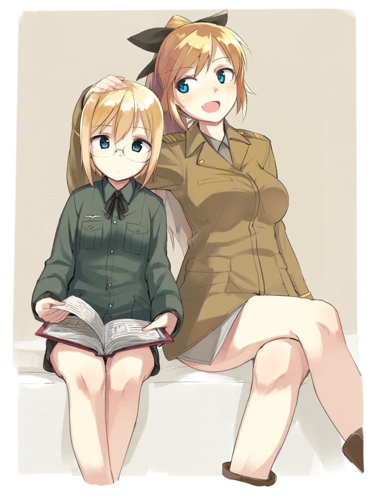 ursula hartmann and katharine o'hare (world witches series and 1 more) drawn by u_(mikaduki0720)