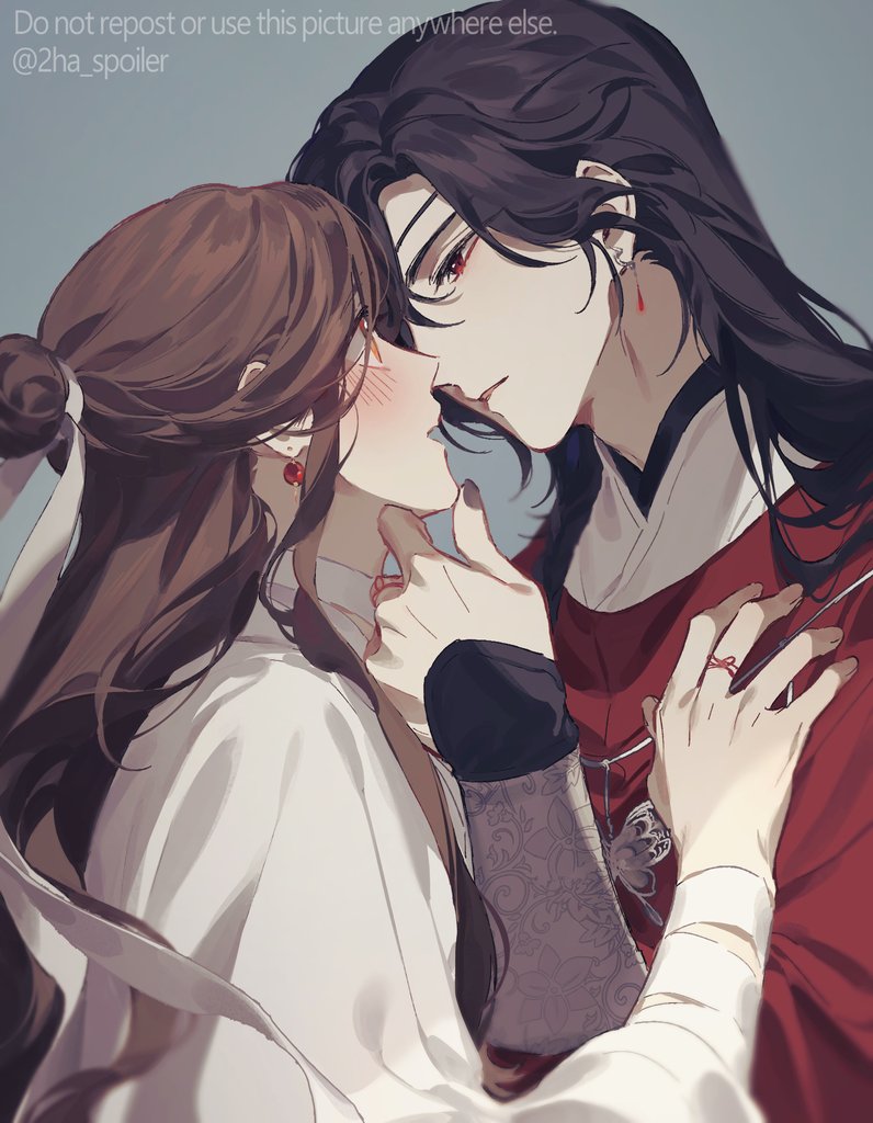 xie lian and hua cheng (tianguan cifu) drawn by galbae