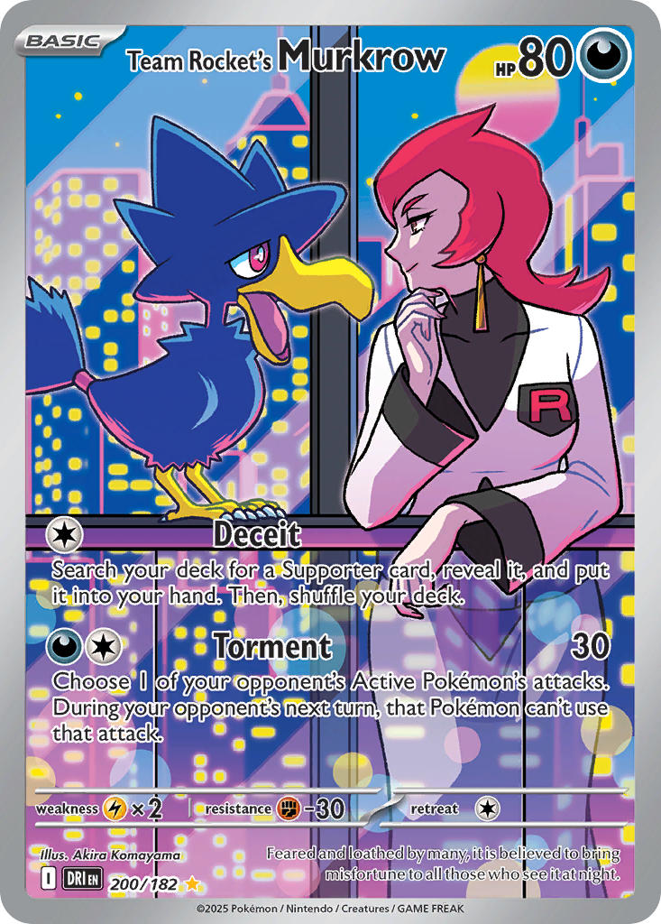 murkrow and ariana (pokemon and 2 more) drawn by komayama_akira