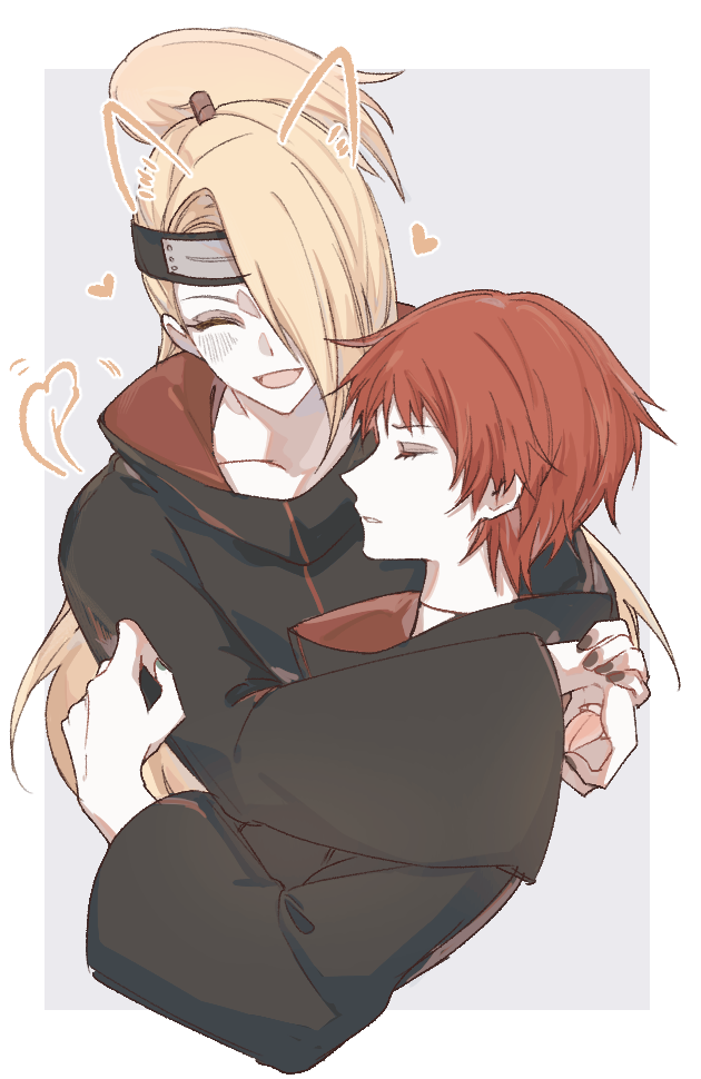 deidara and sasori (naruto and 1 more) drawn by m11080505