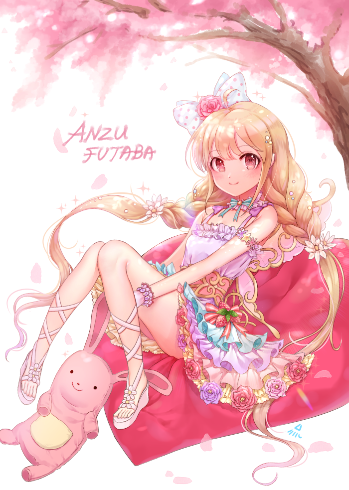 futaba anzu (idolmaster and 1 more) drawn by ozzingo