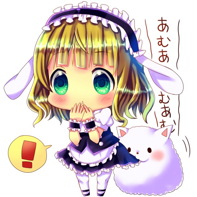 kirima syaro and tippy (gochuumon wa usagi desu ka?) drawn by chocolat_(momoiro_piano)
