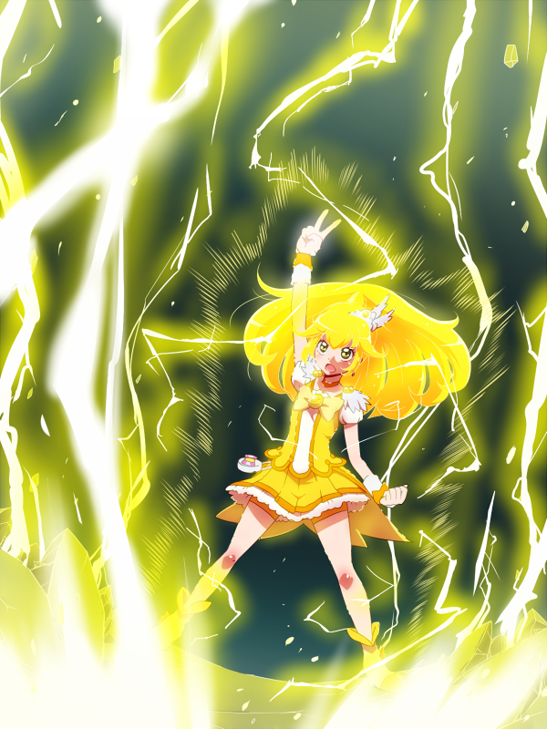 kise yayoi and cure peace (precure and 1 more) drawn by tj-type1