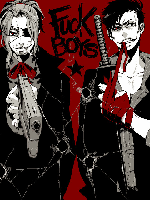 nicolas brown and worick arcangelo (gangsta) drawn by kohske
