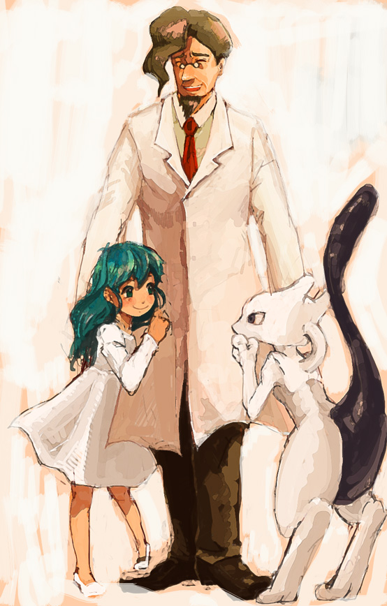 mewtwo, ambertwo, amber, and fuji (pokemon and 1 more) drawn by ga-co