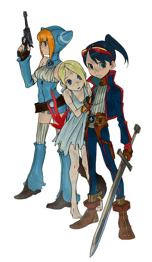 nina, lin, and ryu (breath of fire and 1 more) drawn by mana30row