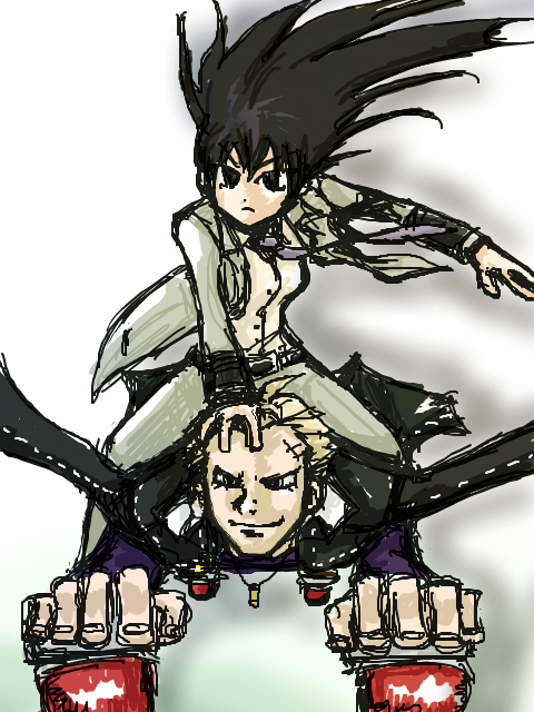 shirogane naoto and tatsumi kanji (persona and 1 more) drawn by ranzan3