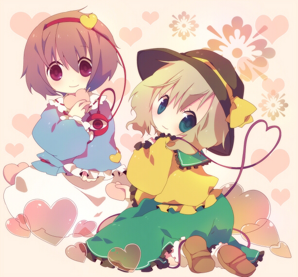 komeiji koishi and komeiji satori (touhou) drawn by ana_(rznuscrf)