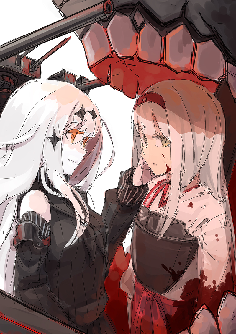 shoukaku and aircraft carrier water oni (kantai collection) drawn by kusugi_tai