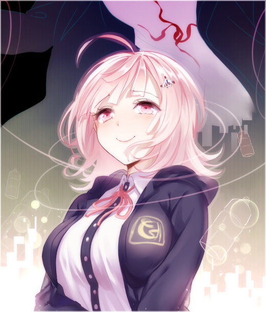 nanami chiaki and komaeda nagito (danganronpa and 2 more) drawn by mery_(yangmalgage)