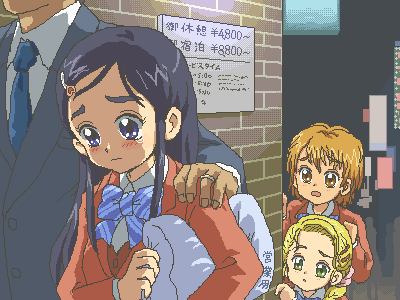 misumi nagisa, yukishiro honoka, and kujou hikari (precure and 2 more) drawn by kasuga_(kasuga39)