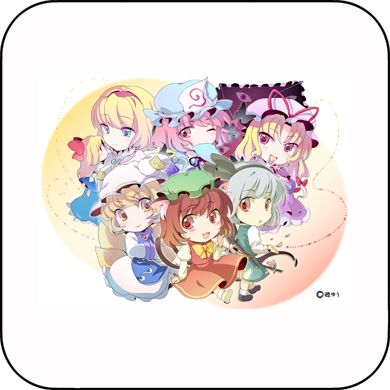 konpaku youmu, alice margatroid, yakumo yukari, saigyouji yuyuko, yakumo ran, and 2 more (touhou) drawn by yuuyuu_(yuko)