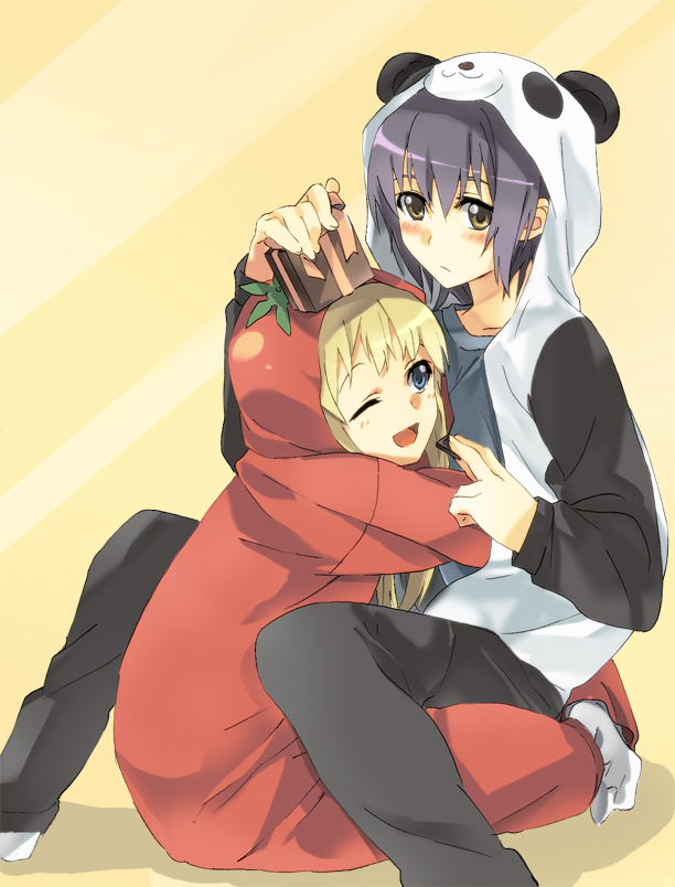toshinou kyouko and funami yui (yuruyuri) drawn by hareta