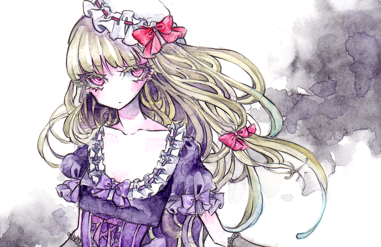 yakumo yukari (touhou) drawn by miri_(tobira_no_mukou)