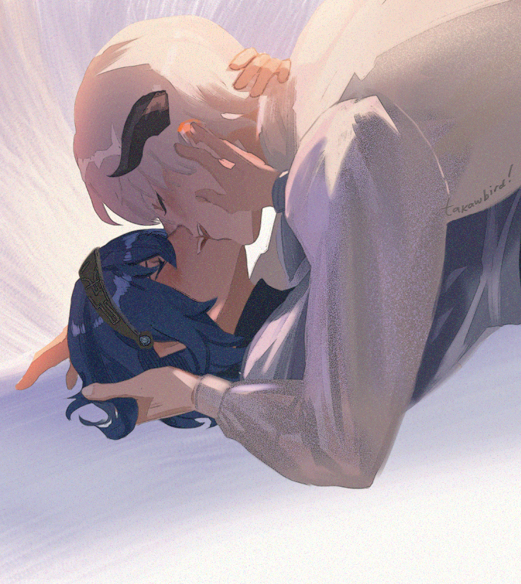 protagonist and strohl (metaphor: refantazio) drawn by takawbird