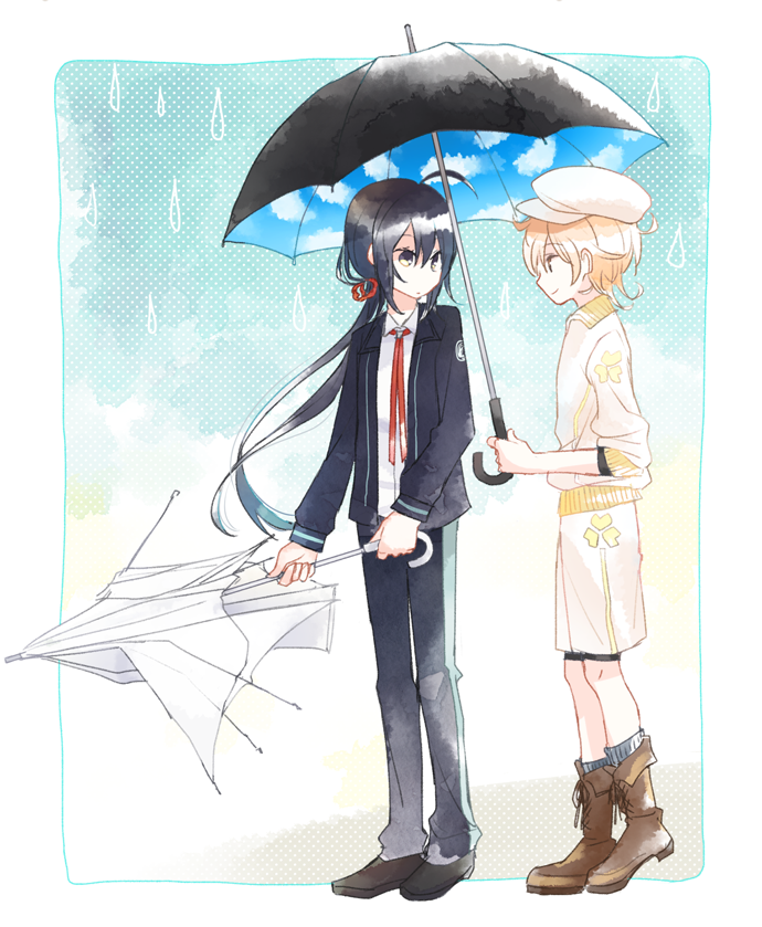 namazuo toushirou and monoyoshi sadamune (touken ranbu) drawn by ritsu_(iqpi)