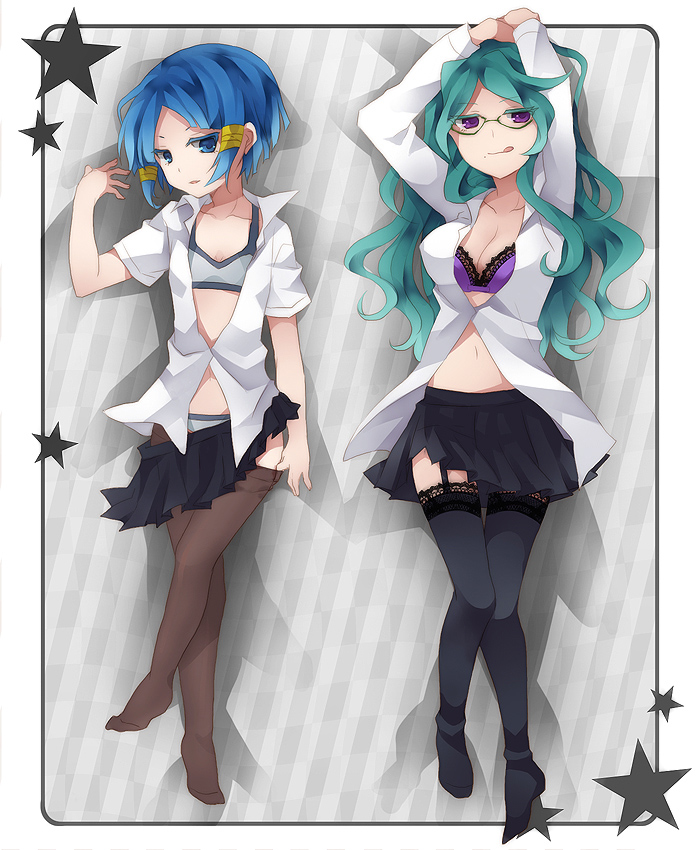 kurakake clara and nitou honoka (inazuma eleven) drawn by kotoko_(oxxxo)