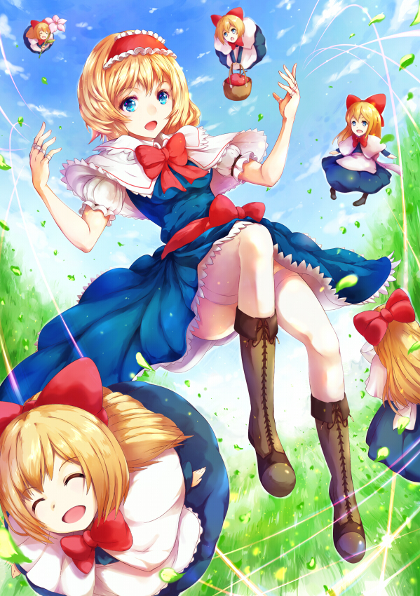 alice margatroid and shanghai doll (touhou) drawn by mayonaka_taruho