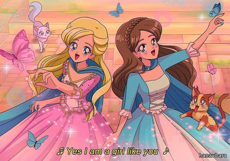 barbie, anneliese, erika, wolfie, and serafina (barbie and 1 more) drawn by brenni_murasaki