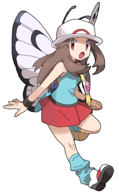 leaf and butterfree (pokemon and 1 more) drawn by 16_ban