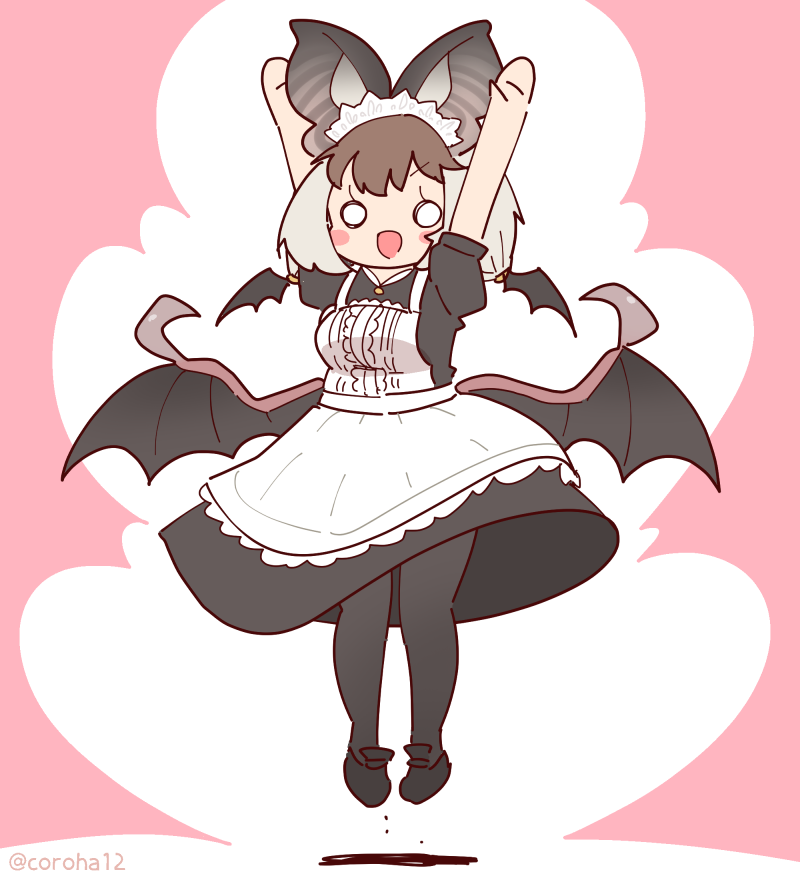 brown long-eared bat (kemono friends and 1 more) drawn by coroha