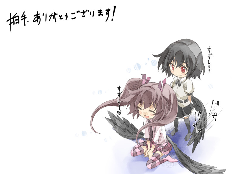 shameimaru aya and himekaidou hatate (touhou) drawn by yohane