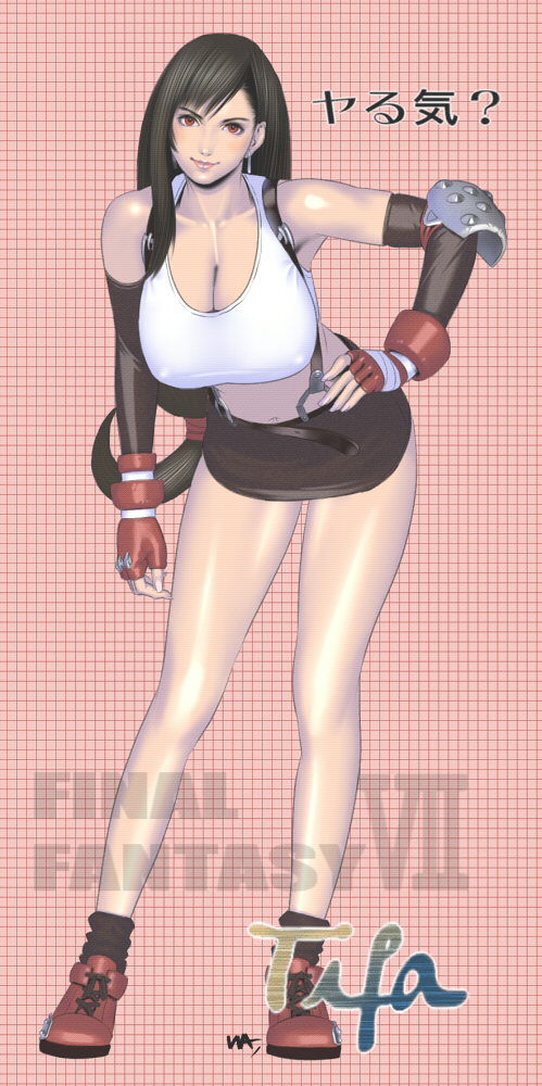 tifa lockhart (final fantasy and 1 more) drawn by wakino_keibun
