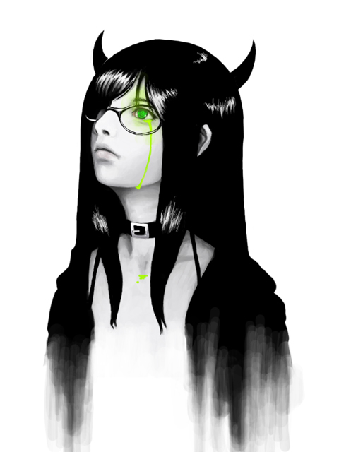 black devil girl (black rock shooter) drawn by juppou_hissatsuken