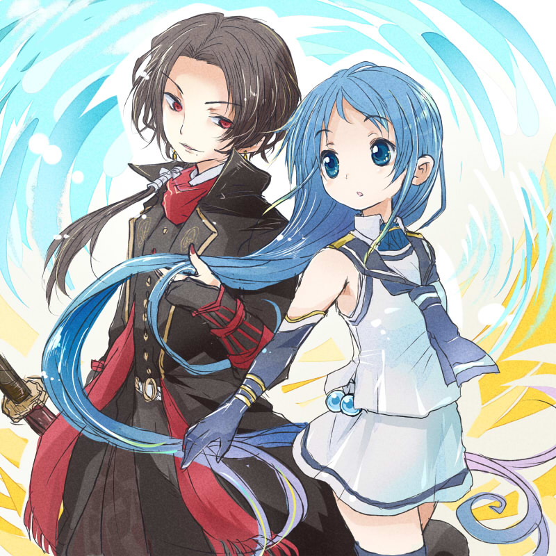 samidare and kashuu kiyomitsu (kantai collection and 1 more) drawn by fudeyama_(fudeco)