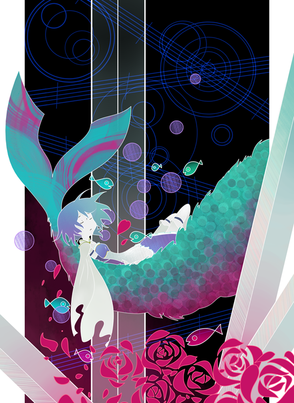 miki sayaka (mahou shoujo madoka magica) drawn by spacepirate-lu