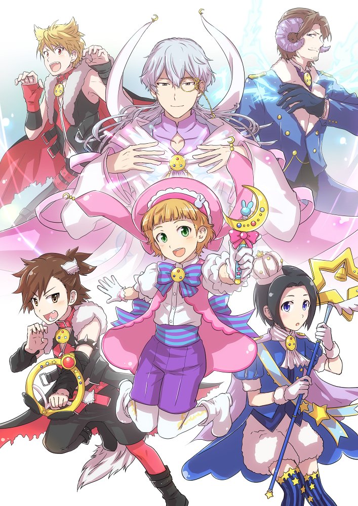 himeno kanon, maita rui, tachibana shiro, okamura nao, yamashita jiro, and 1 more (idolmaster and 2 more) drawn by mm-mb