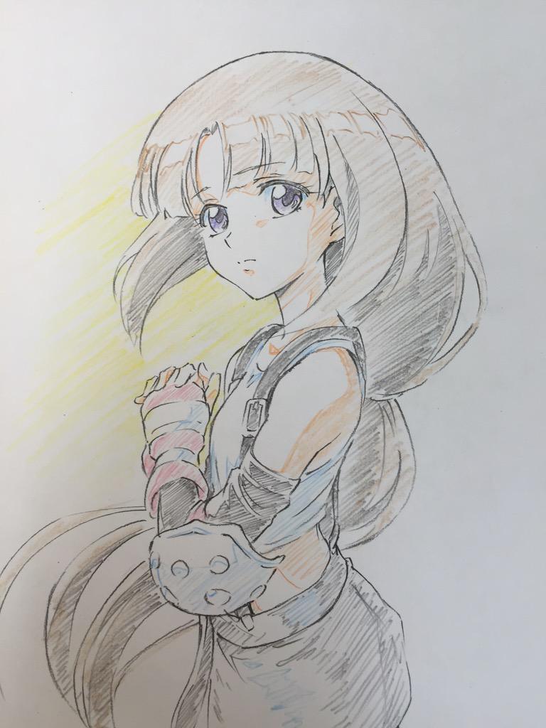 tifa lockhart and tiffa adill (final fantasy and 3 more) drawn by mayata
