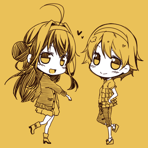 kongou and hiei (kantai collection) drawn by kouji_(campus_life)