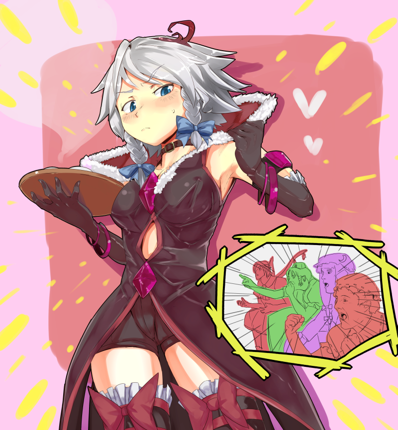 remilia scarlet, flandre scarlet, izayoi sakuya, patchouli knowledge, hong meiling, and 1 more (touhou and 2 more) drawn by taichi_(tomo)