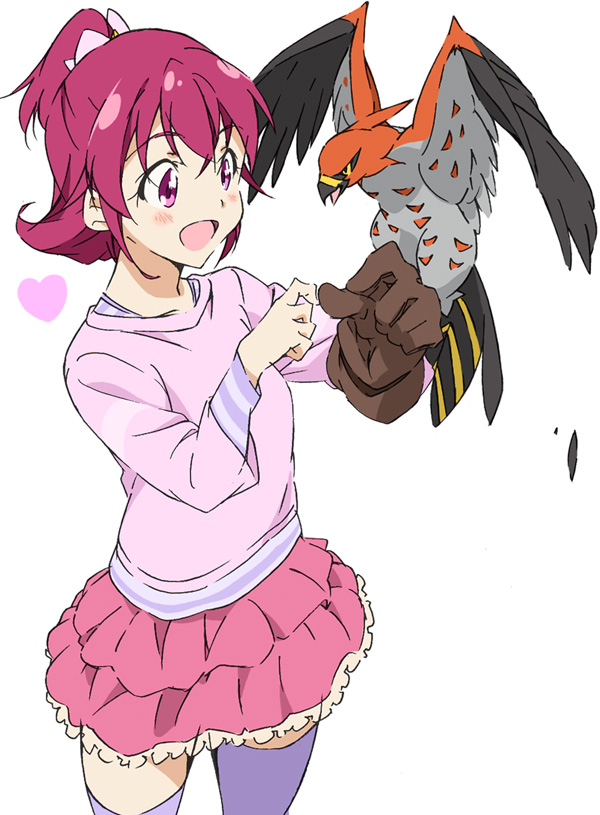 aida mana and talonflame (pokemon and 3 more) drawn by umanosuke