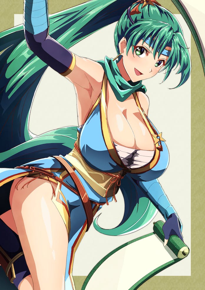 lyn (fire emblem and 2 more) drawn by to_(tototo_tk)