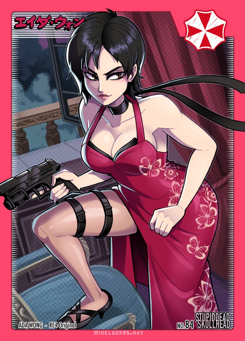 ada wong (resident evil and 1 more) drawn by mike_luckas