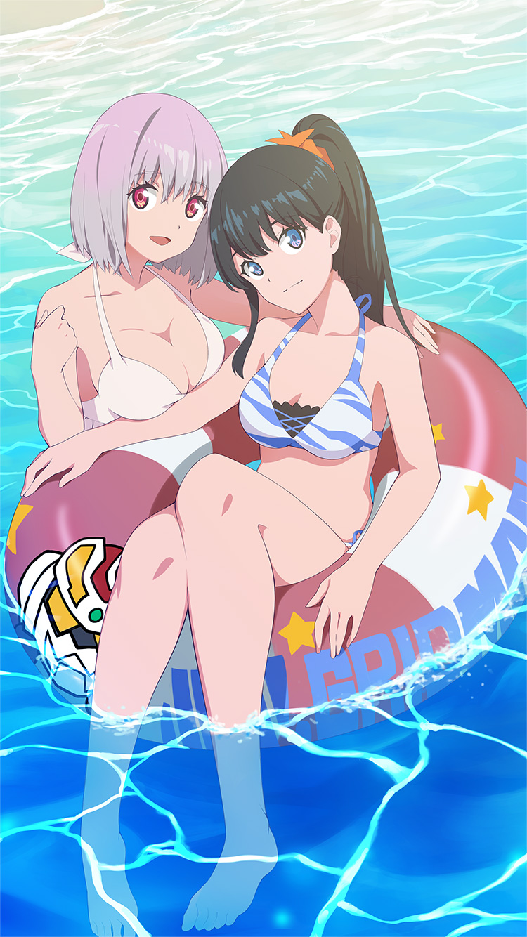 takarada rikka and shinjou akane (gridman universe and 1 more)