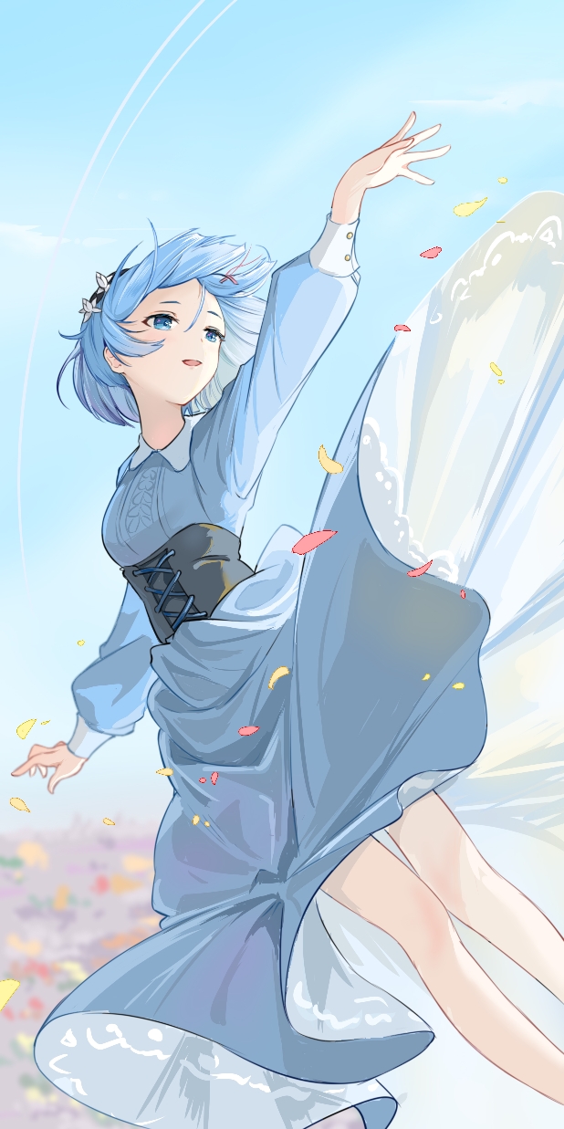 rem (re:zero kara hajimeru isekai seikatsu) drawn by hakugyokurou_no_oojou-sama